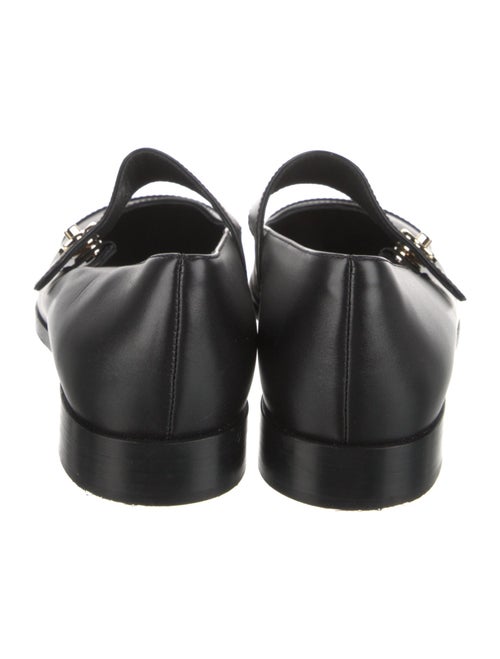 Chanel Interlocking CC Logo Leather Mary Jane Flats