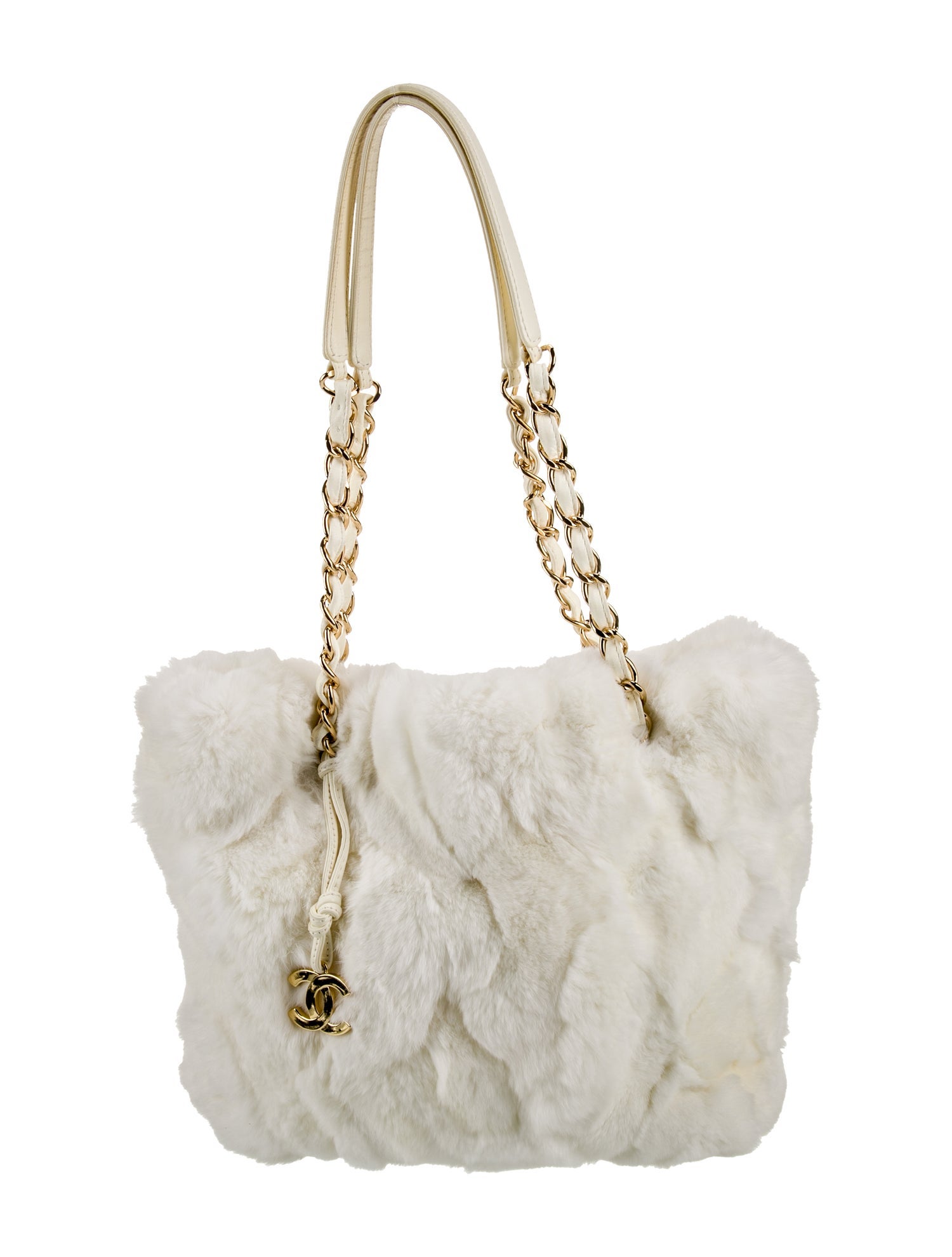 Chanel Rabbit Fur Harlequin Shoulder Bag