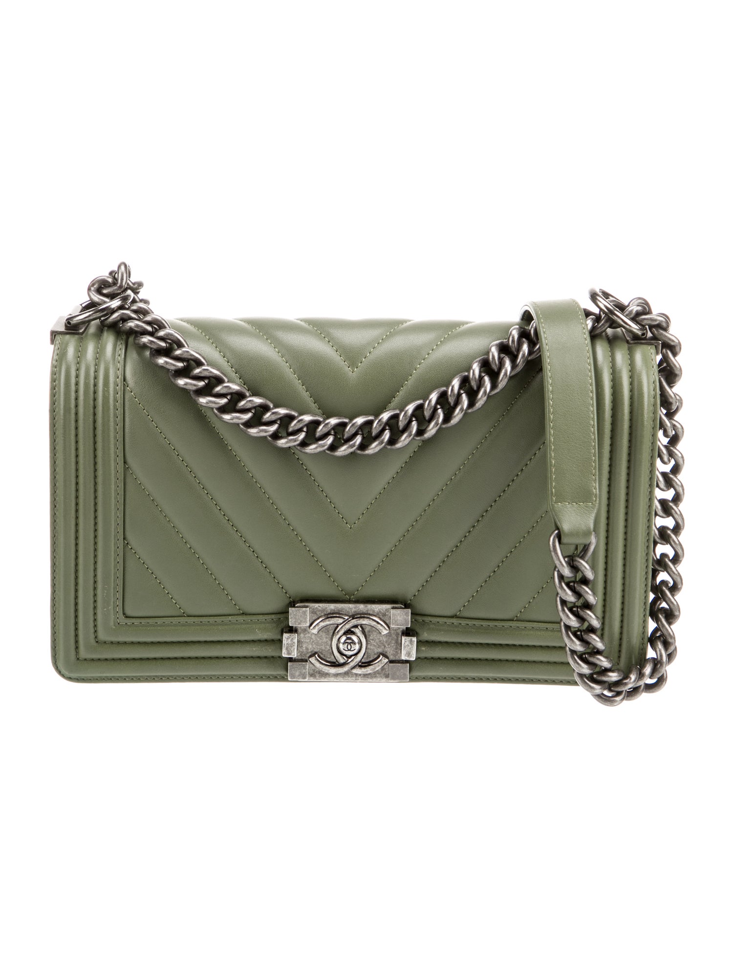 Chanel Medium Chevron Boy Bag