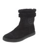 Chanel Interlocking CC Logo Suede Boots