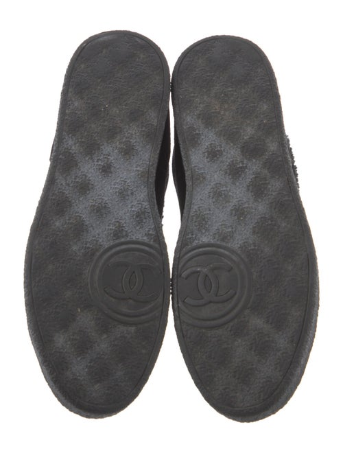 Chanel Interlocking CC Logo Suede Boots