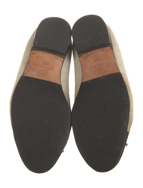 Chanel Interlocking CC Logo Suede Ballet Flats