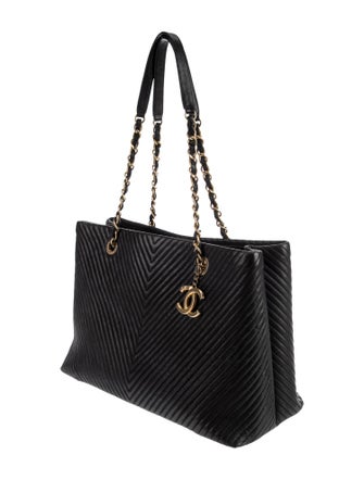 Chanel Large Surpique Chevron Tote