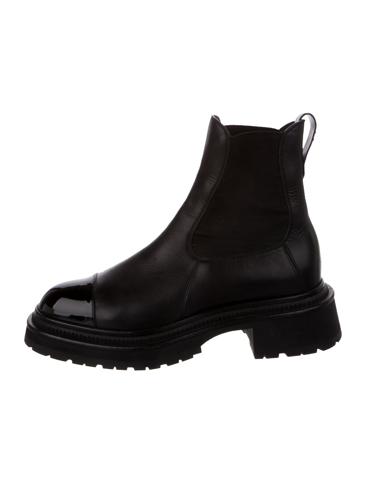 Chanel 2022 Interlocking CC Logo Chelsea Boots