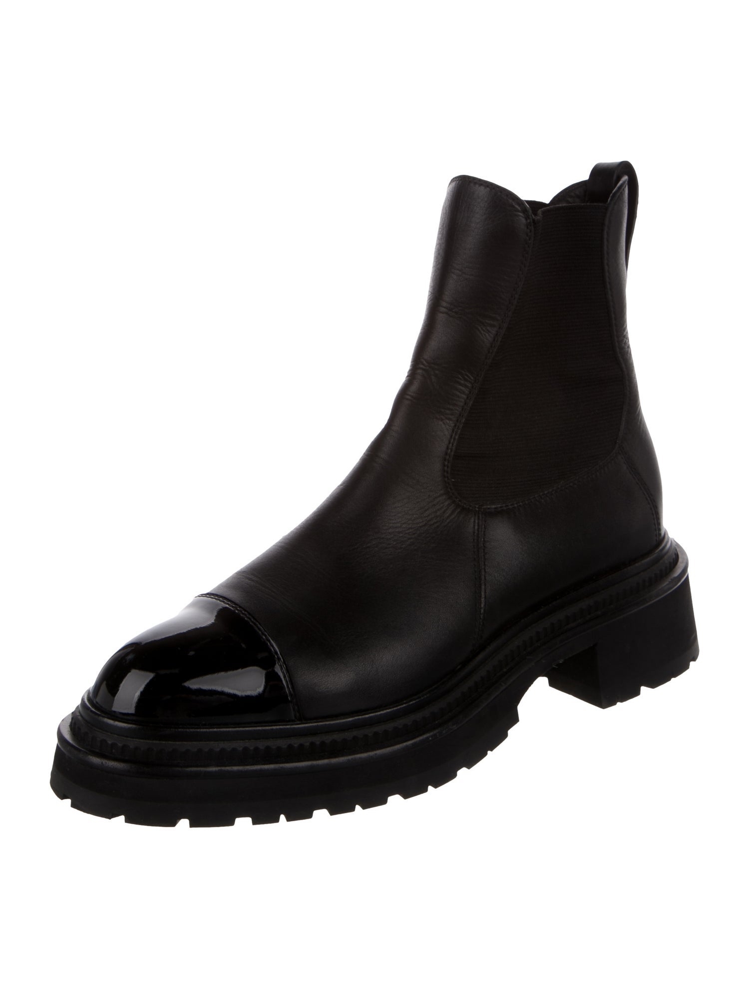 Chanel 2022 Interlocking CC Logo Chelsea Boots