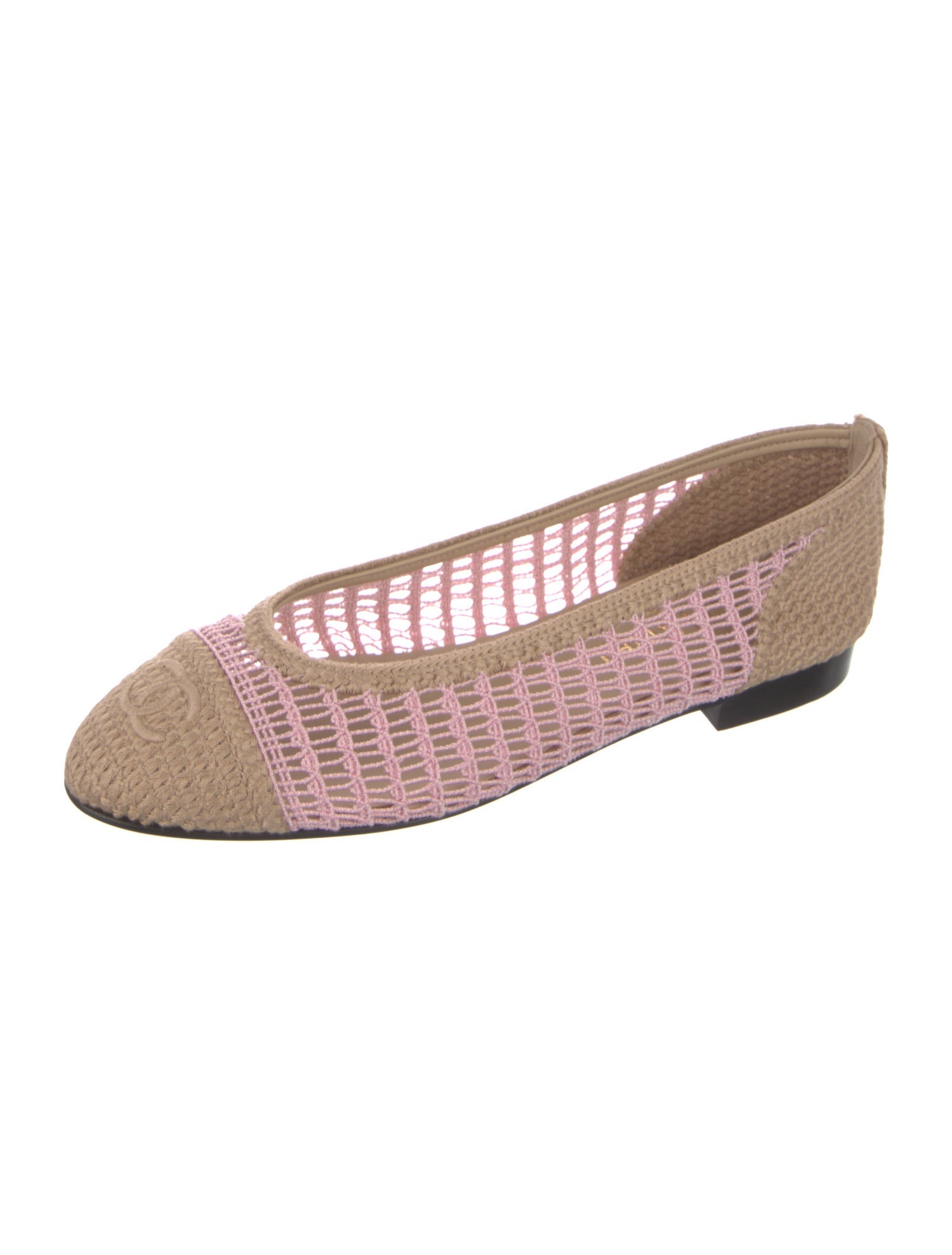 Chanel 2025 Interlocking CC Logo Ballet Flats