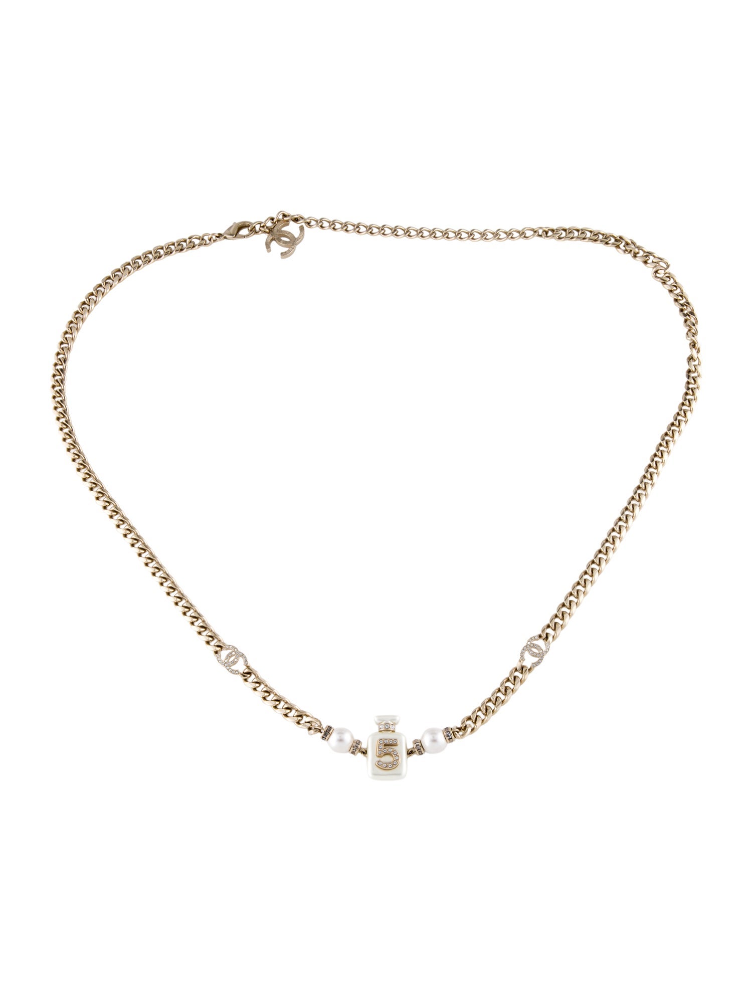 Chanel 2022 Interlocking CC Logo Chain-Link Belt