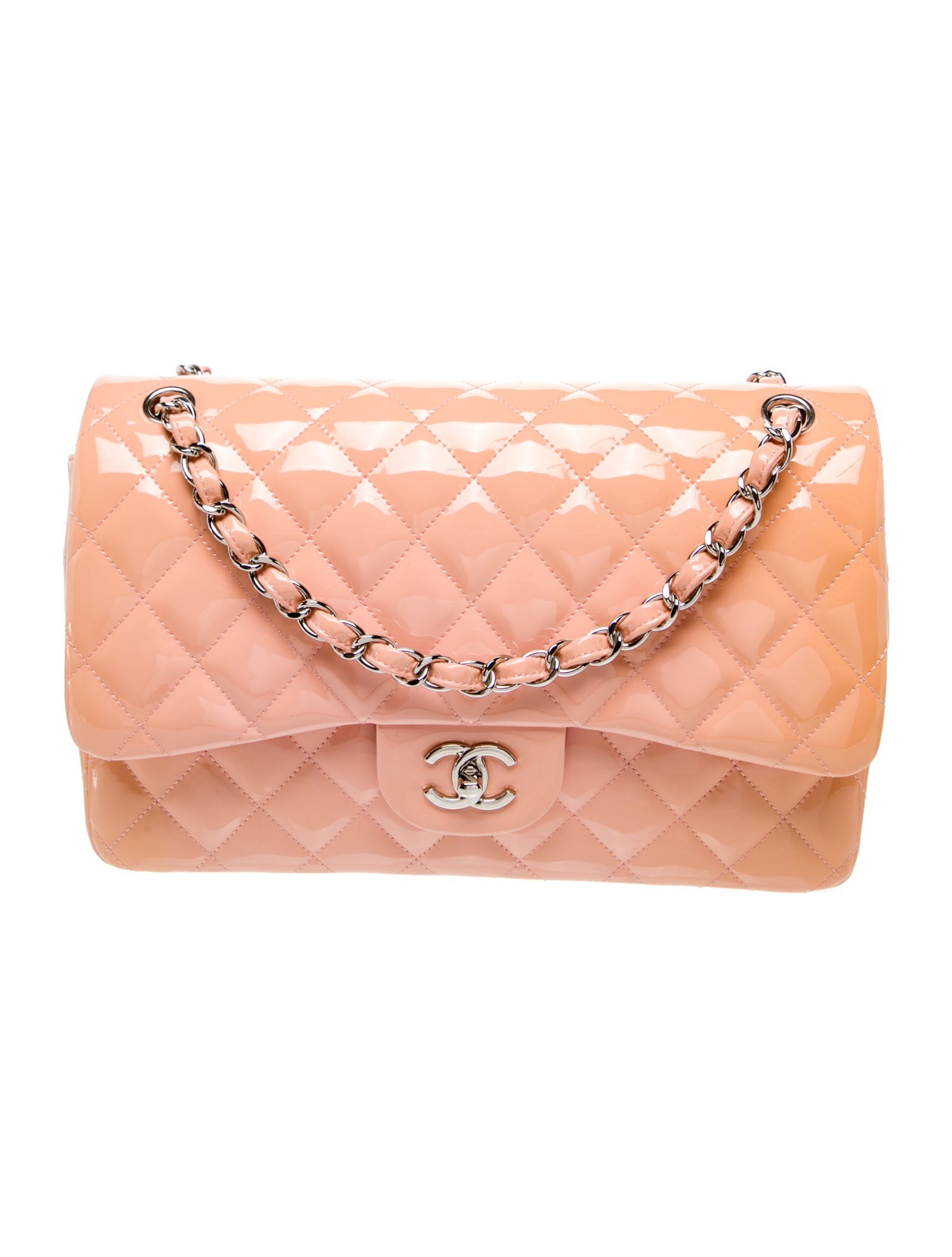 Chanel Classic Patent Jumbo Double Flap Bag