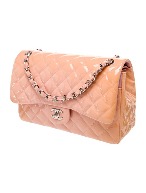 Chanel Classic Patent Jumbo Double Flap Bag