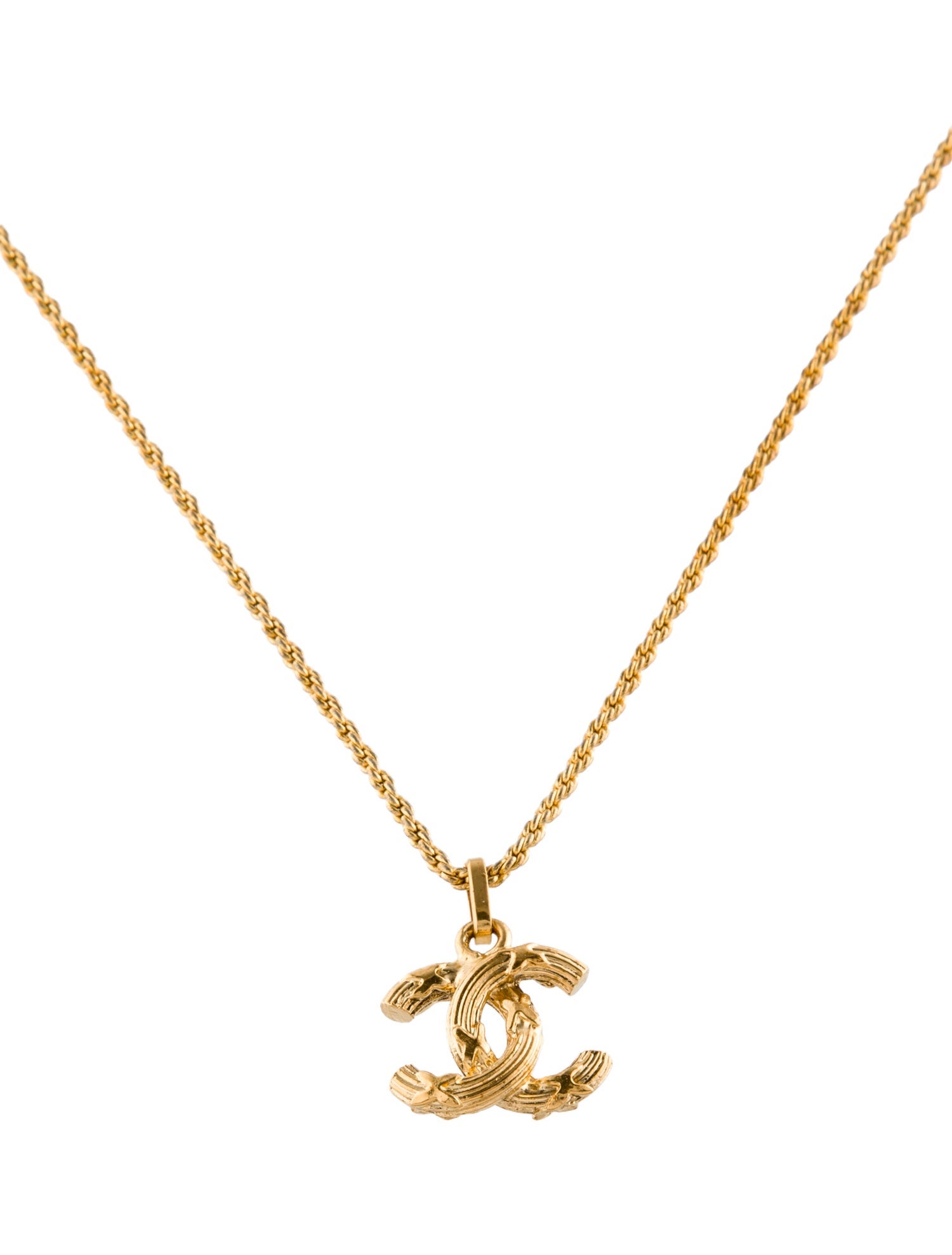 Chanel Vintage CC Pendant Necklace