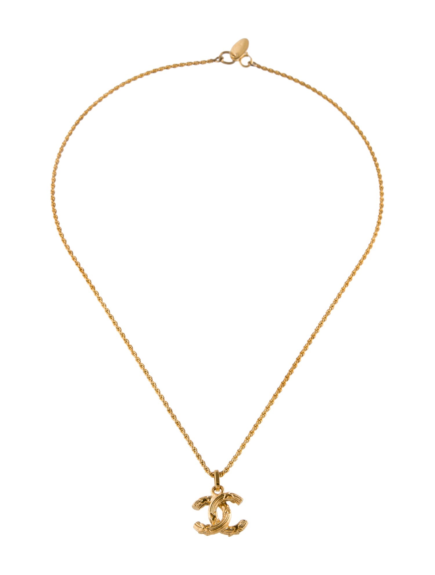 Chanel Vintage CC Pendant Necklace