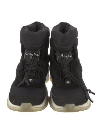 Chanel 2021 Coco Neige Lace-Up Boots