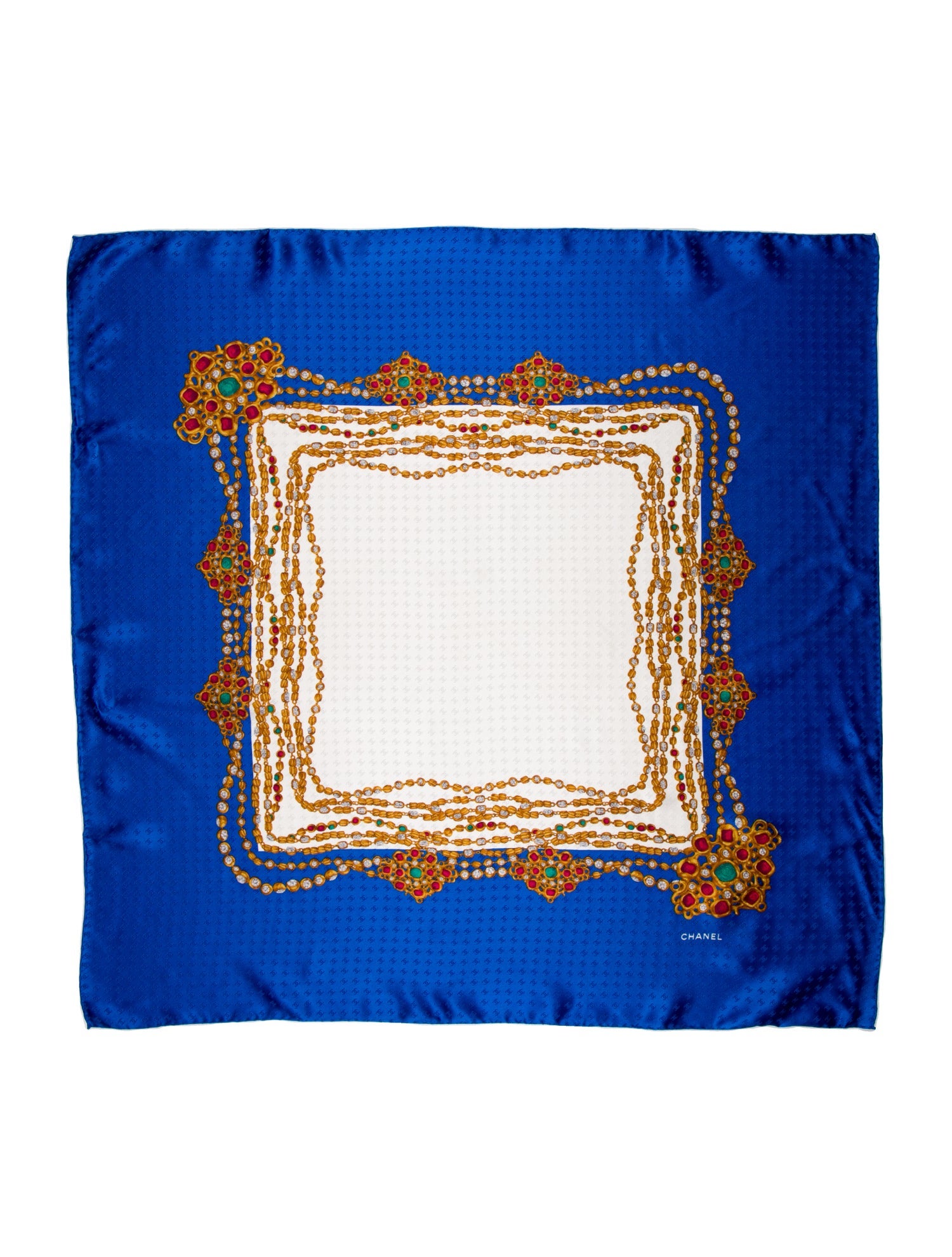 Chanel Jacquard Silk Scarf