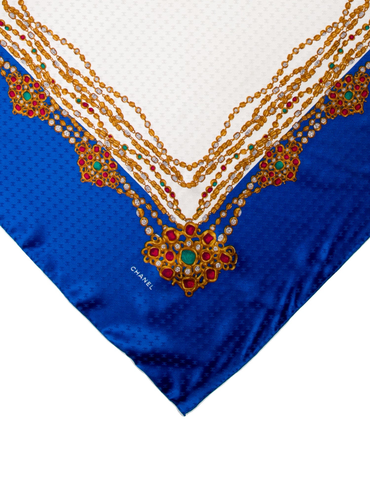 Chanel Jacquard Silk Scarf