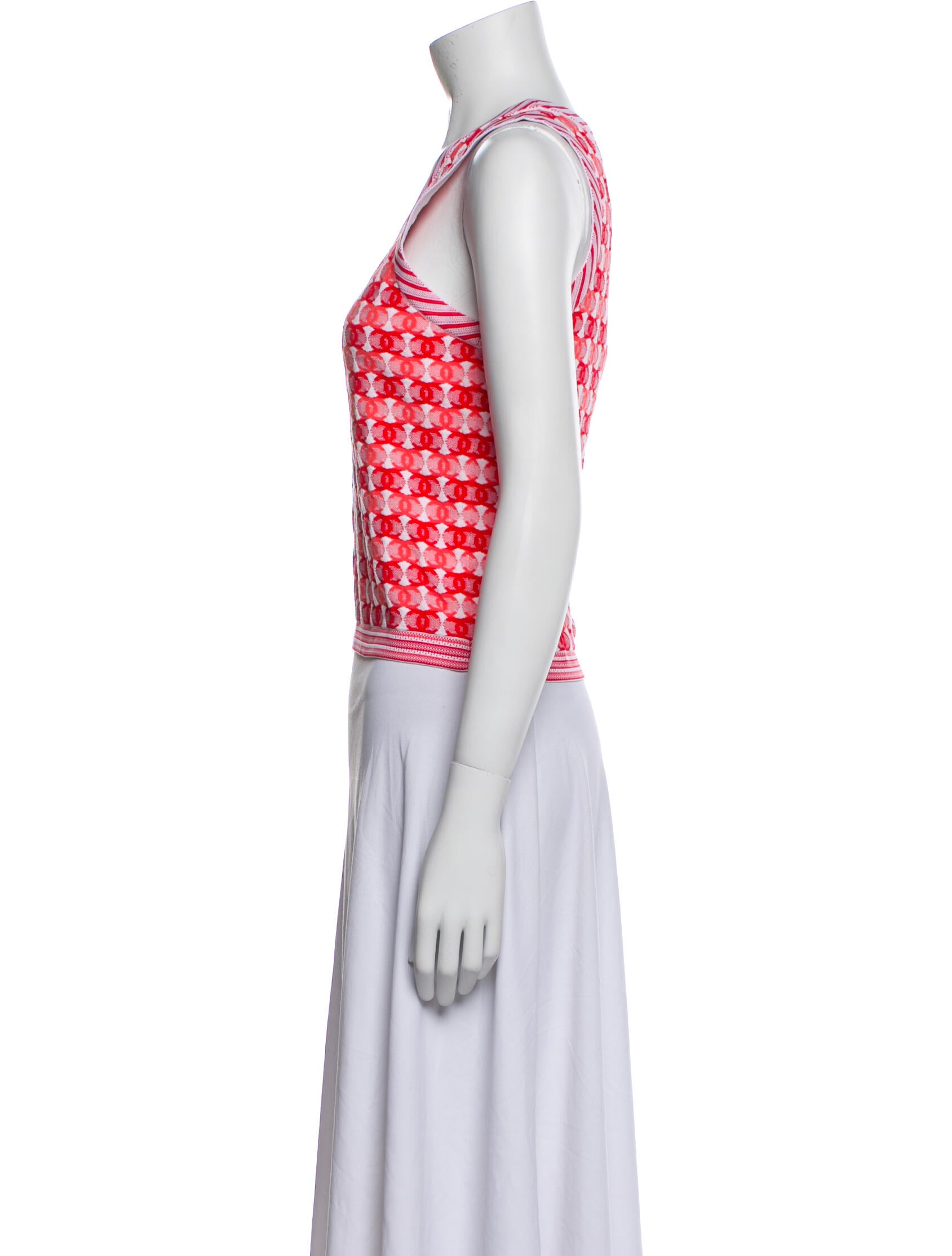 Chanel 2019 Printed Crop Top w/ Tags