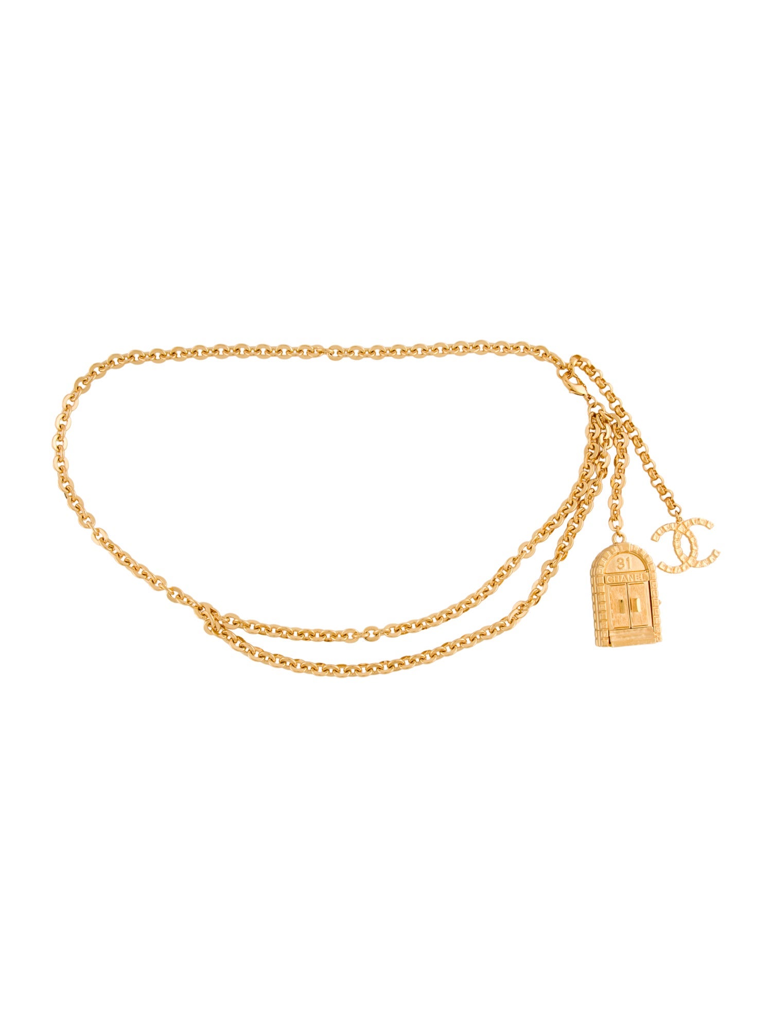 Chanel 2022 Interlocking CC Logo Waist Belt