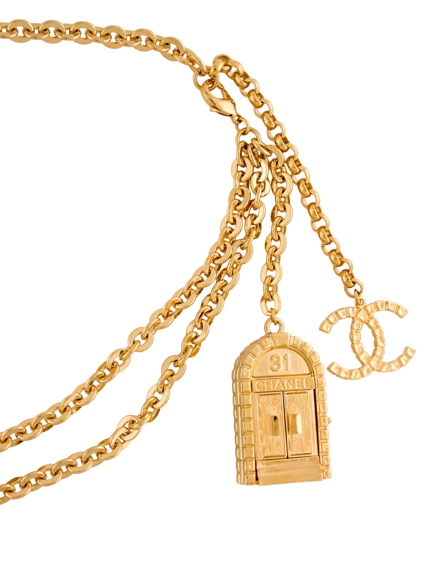 Chanel 2022 Interlocking CC Logo Waist Belt