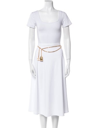 Chanel 2022 Interlocking CC Logo Waist Belt