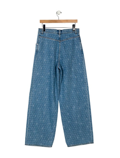 Chanel 2023 Wide Leg Jeans