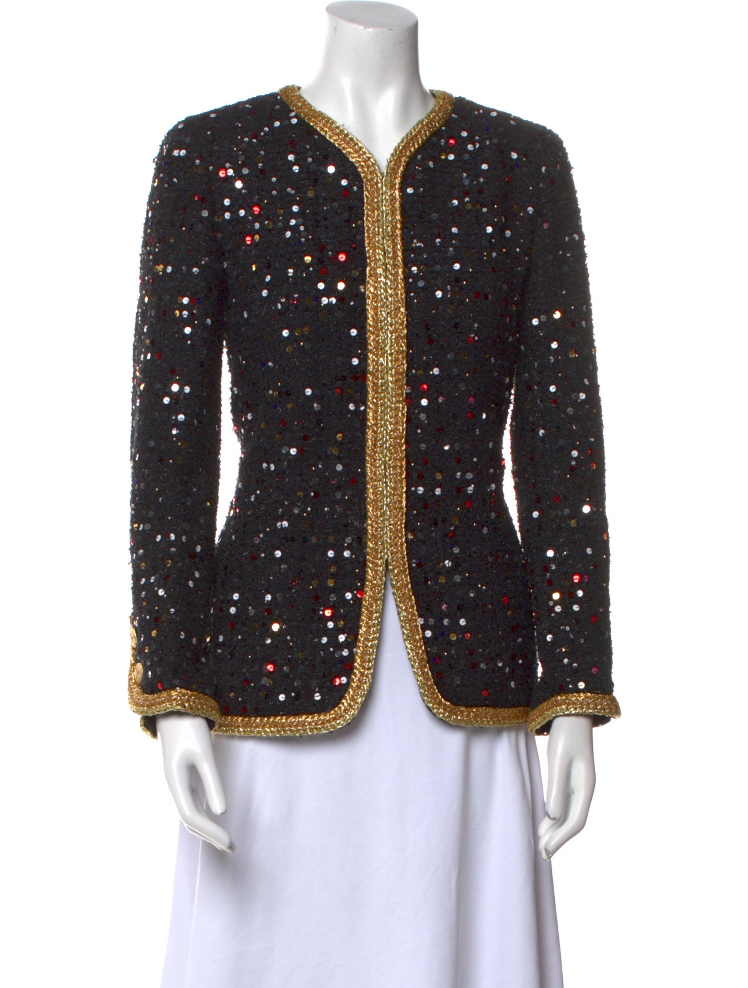 Chanel 2022 Tweed Pattern Evening Jacket