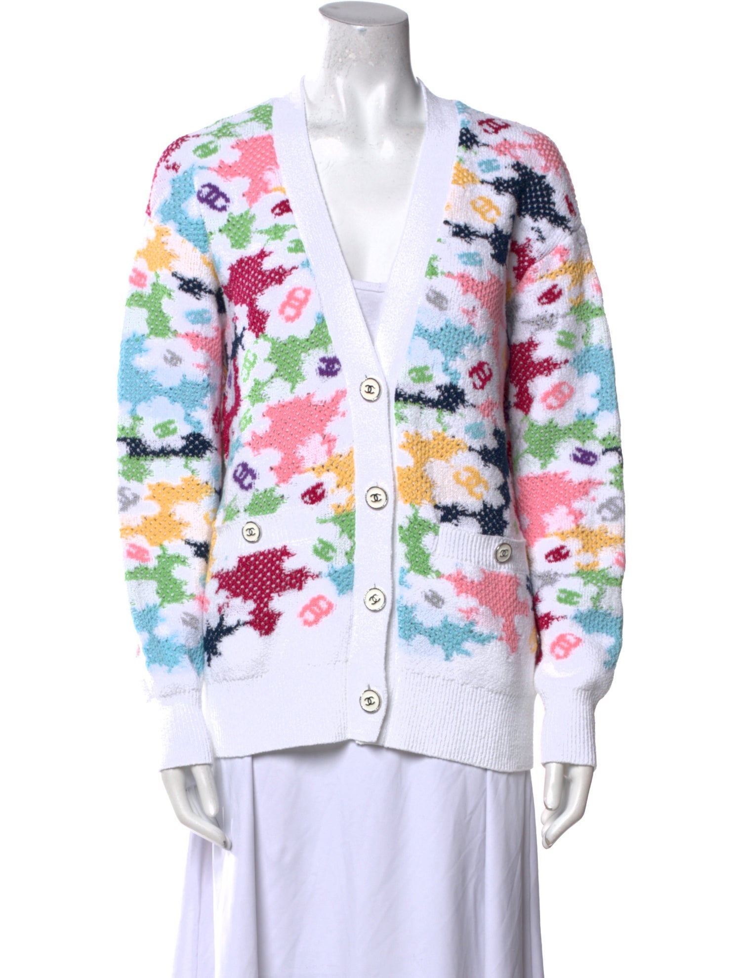 Chanel 2024 Floral Print Sweater