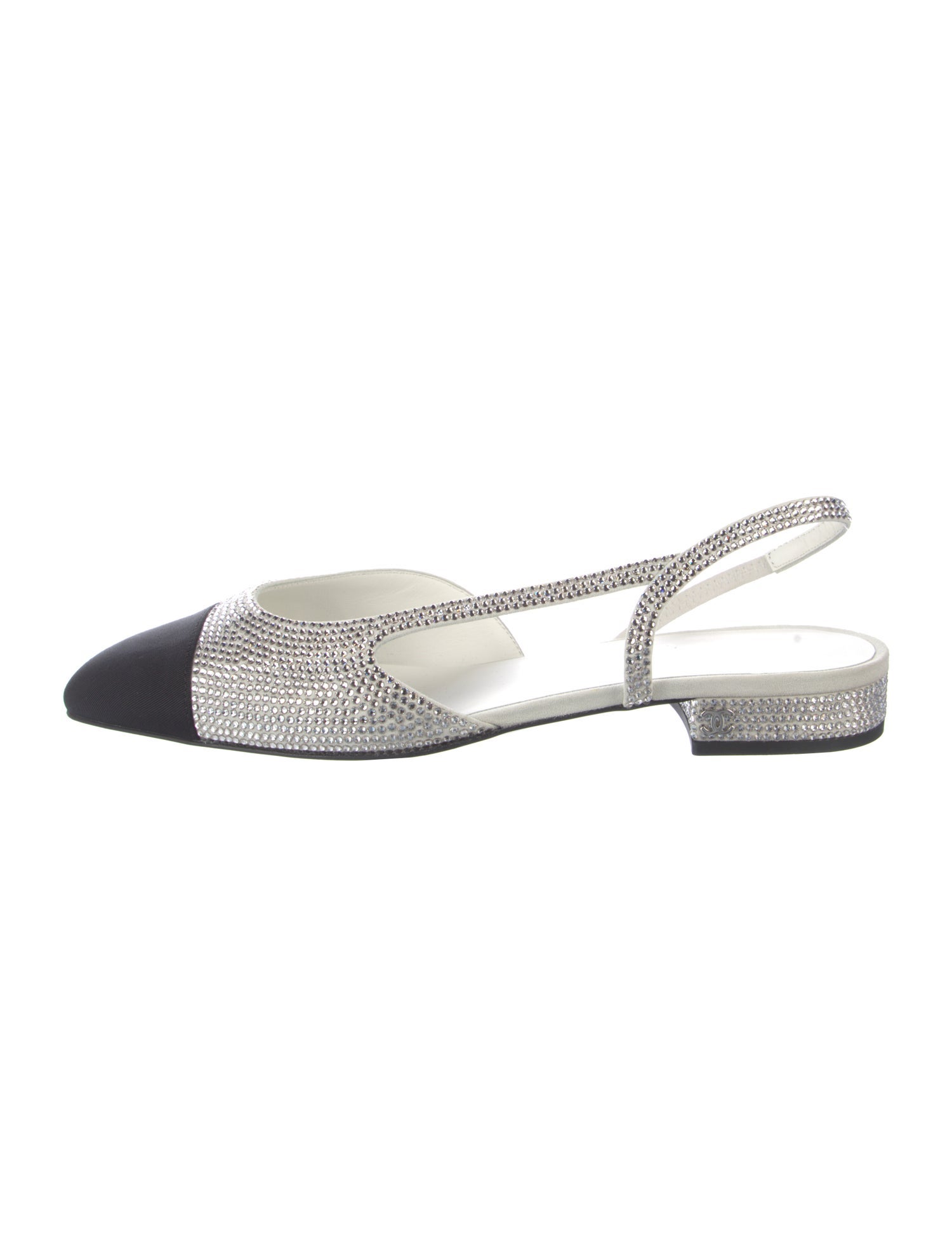 Chanel 2025 Interlocking CC Logo Slingback Flats