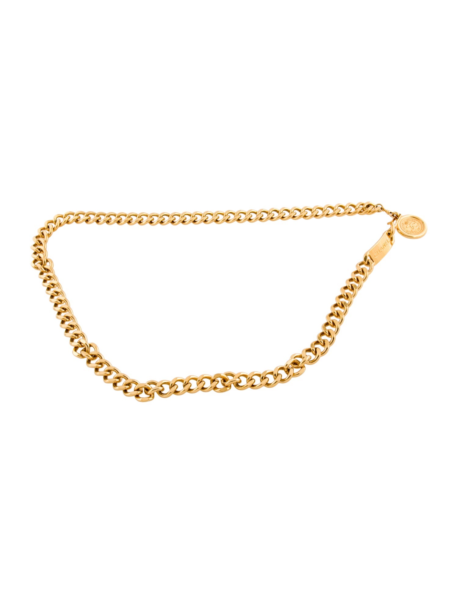 Chanel Vintage Interlocking CC Logo Waist Belt