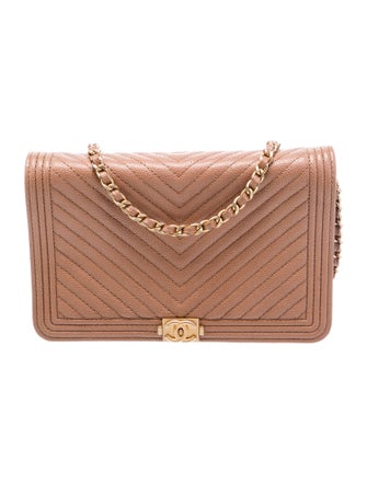 Chanel Chevron Boy Wallet On Chain