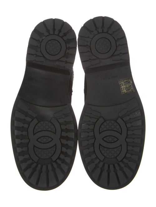 Chanel 2022 Interlocking CC Logo Combat Boots