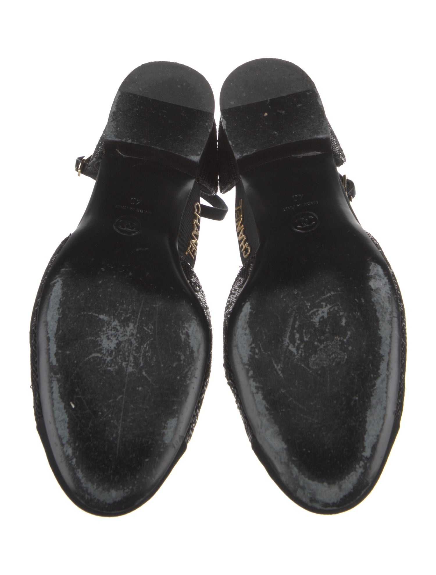 Chanel 2020 Interlocking CC Logo D'Orsay Flats