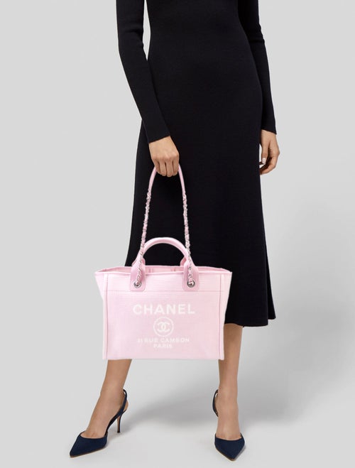 Chanel Small Deauville Shopping Bag w/ Pouch