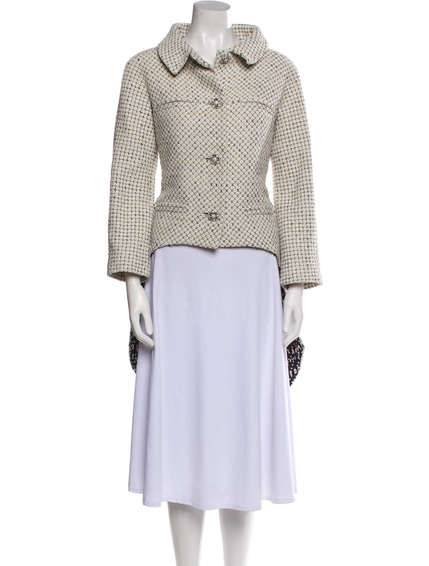 Chanel 2015 Tweed Pattern Evening Jacket