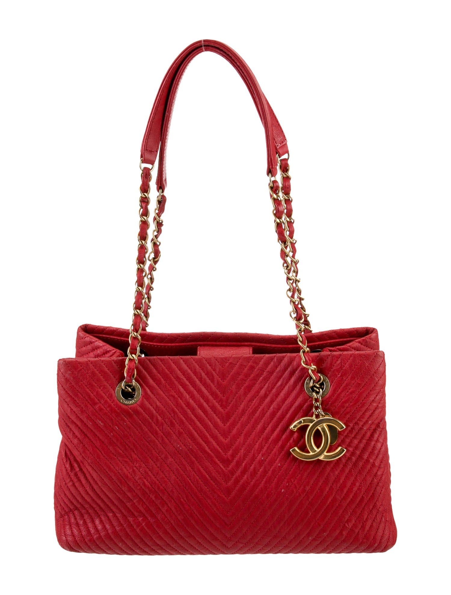 Chanel Surpique Chevron Tote