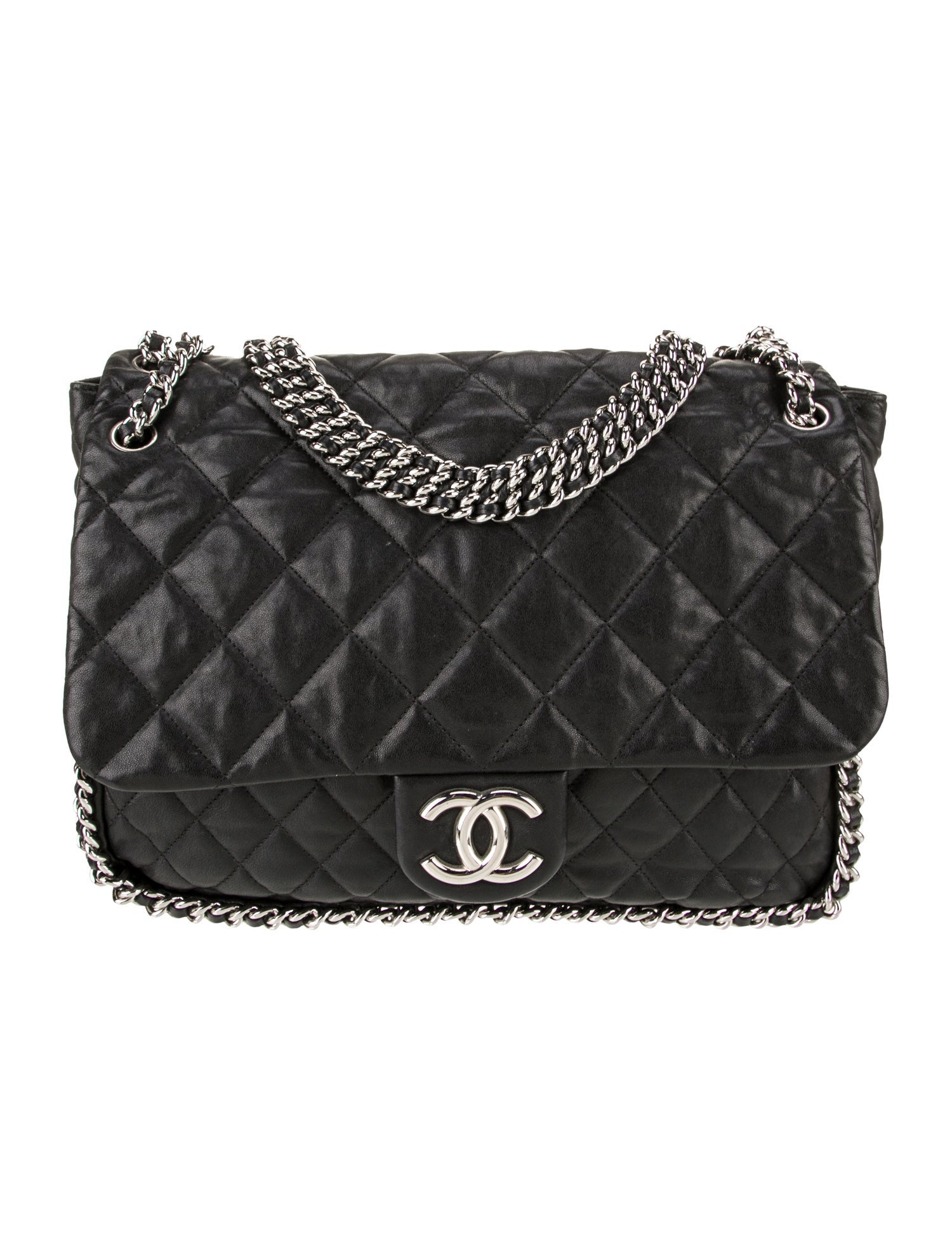 Chanel Jumbo Chain Around Flap Bag