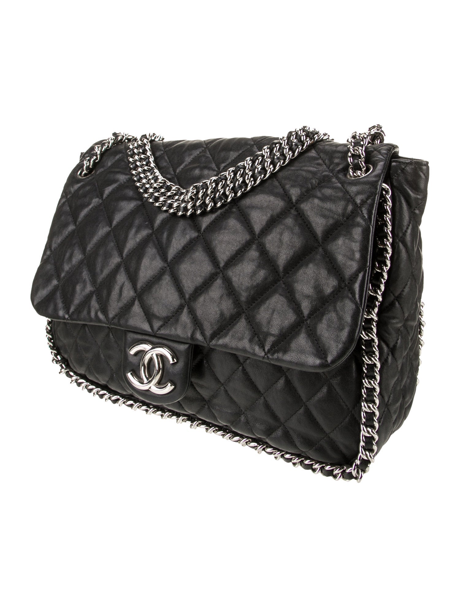 Chanel Jumbo Chain Around Flap Bag