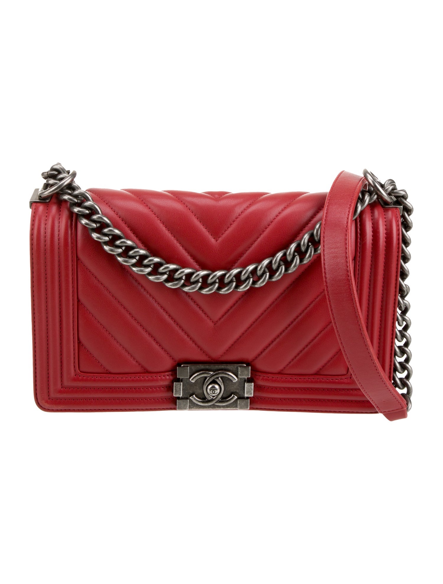 Chanel Medium Chevron Boy Bag