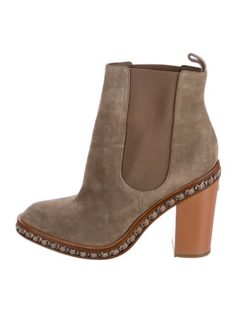 Chanel 2014 Interlocking CC Logo Chelsea Boots