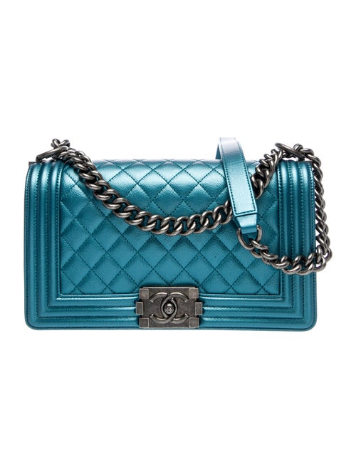 Chanel Medium Metallic Boy Bag