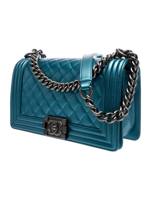 Chanel Medium Metallic Boy Bag