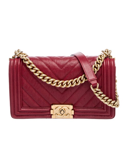 Chanel Medium Chevron Quilted Boy Bag