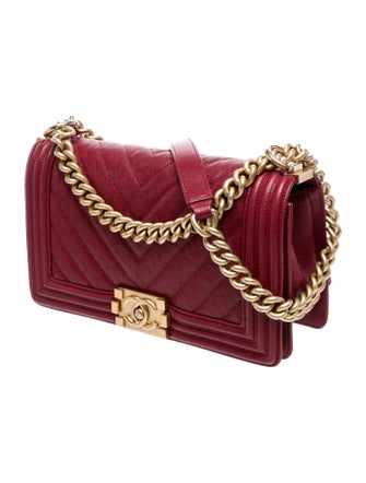 Chanel Medium Chevron Quilted Boy Bag