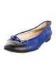 Chanel Interlocking CC Logo Leather Ballet Flats