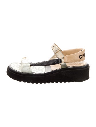 Chanel 2022-2023 Interlocking CC Logo Sandals