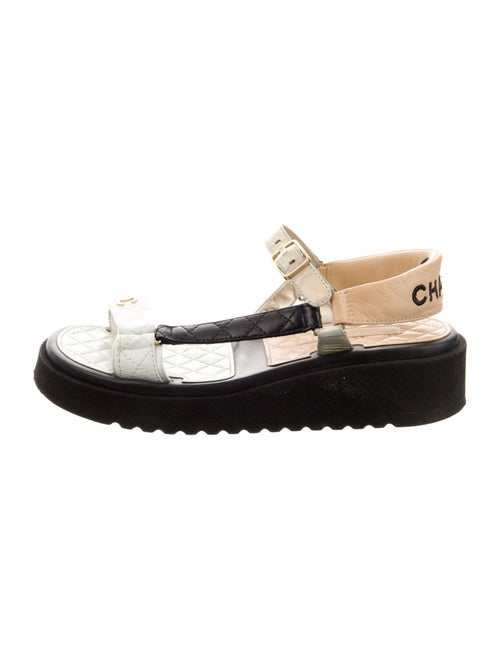 Chanel 2022-2023 Interlocking CC Logo Sandals