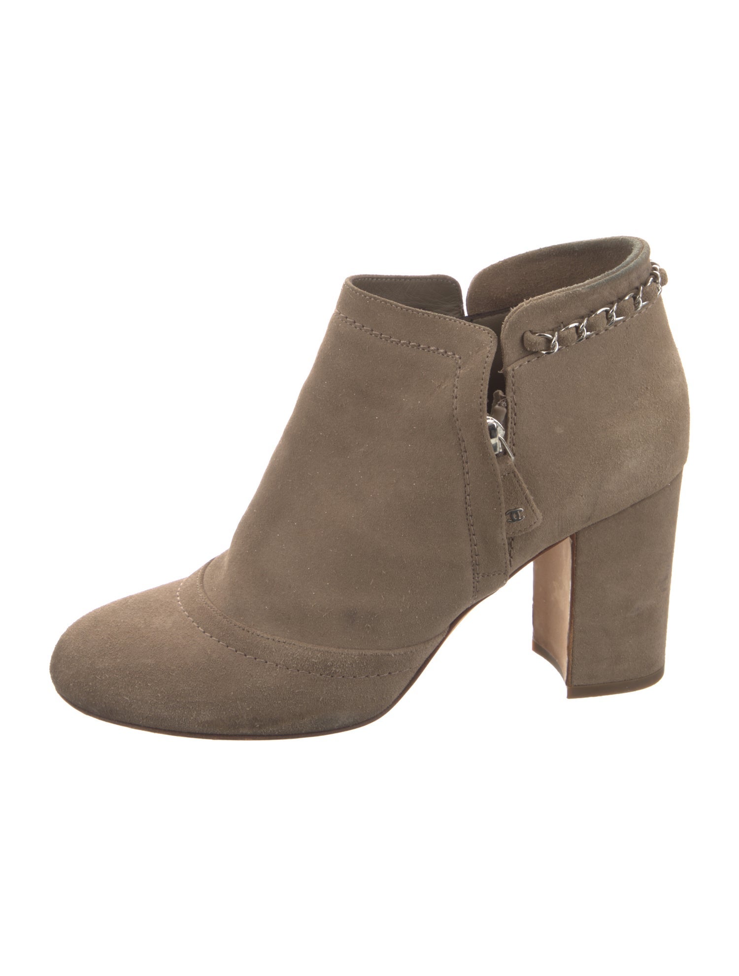 Chanel 2014 Interlocking CC Logo Boots