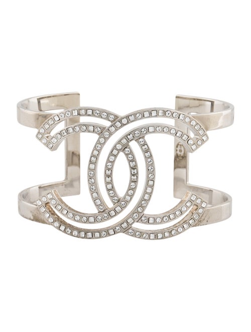Chanel Strass CC Open Cuff Bracelet