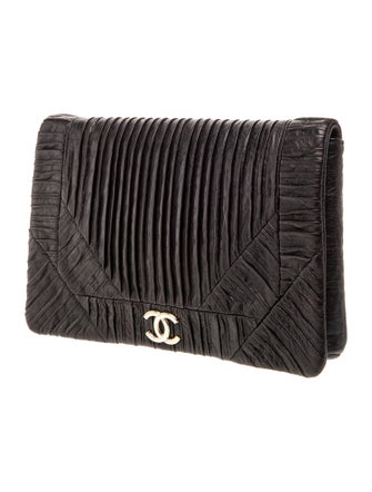 Chanel Coco Pleats Clutch