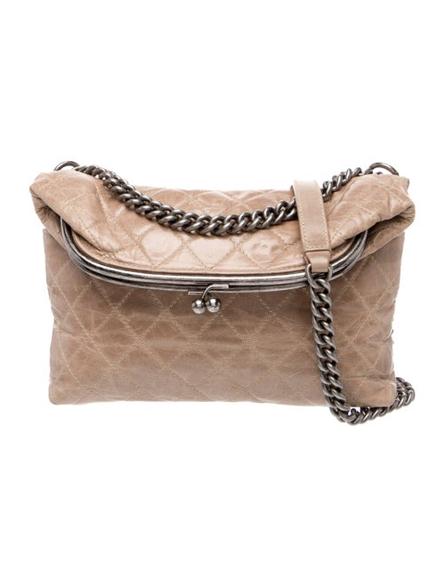Chanel Tabatiere Foldover Kiss-lock Bag