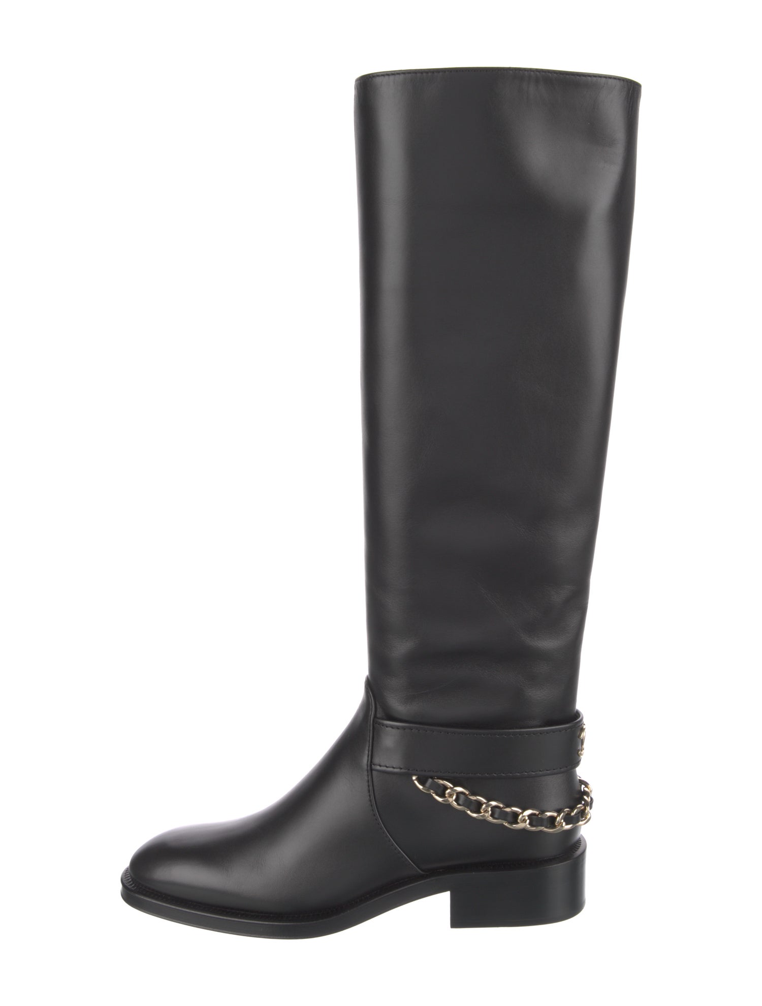 Chanel 2022 Interlocking CC Logo Riding Boots
