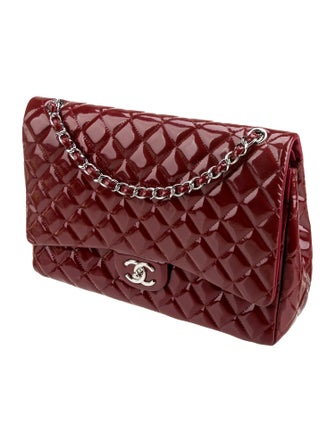 Chanel Classic Patent Maxi Double Flap Bag